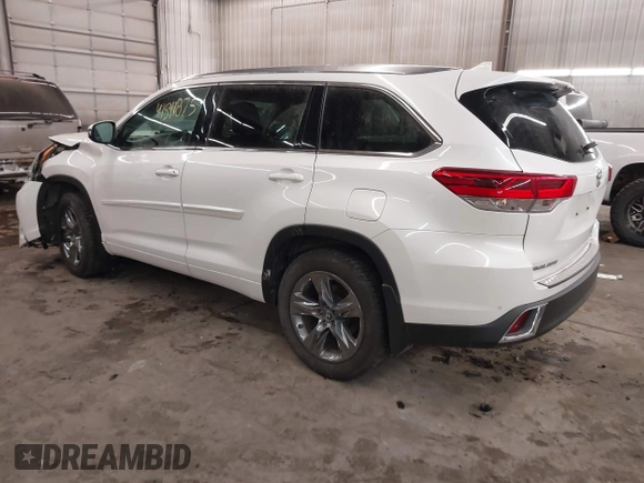 2019 Toyota Highlander Limited with VIN 5TDDZRFH9KS733432, listed as a IAAI auction lot 41541875 with 42,830 mi miles and . Bid and sale history available at DreamBid. Image 3.