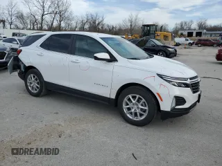 2022 Chevrolet Equinox LT with VIN 3GNAXKEV6NL309974, listed as a Copart auction lot 48933985 with 35,563 mi miles and Salvage Title. Bid and sale history available at DreamBid. Image 4.