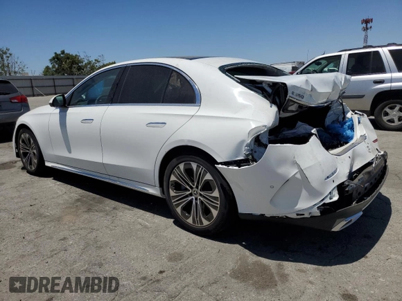 2024 Mercedes-Benz E-Class E 350 with VIN W1KLF4HB2RA027612, listed as a Copart auction lot 59123814 with 308 mi miles and Salvage Title. Bid and sale history available at carsss.com. Image 2.