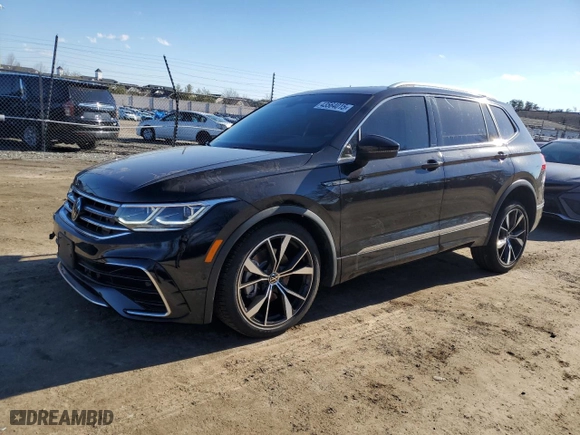 2024 Volkswagen Tiguan SEL R-Line with VIN 3VV4B7AX8RM156427, listed as a Copart auction lot 43564015 with 0 mi miles and Salvage Title. Bid and sale history available at carsss.com. Image 1.