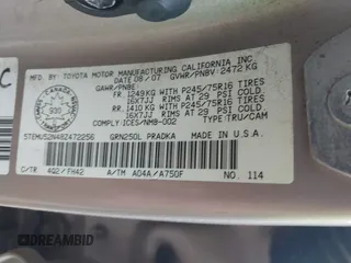 2008 Toyota Tacoma with VIN 5TEMU52N48Z472256, listed as a IAAI auction lot 42601232 with 304,330 mi miles and . Bid and sale history available at DreamBid. Image 9.