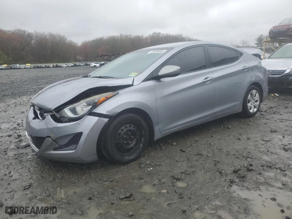 2016 Hyundai Elantra SE with VIN 5NPDH4AE1GH737605, listed as a Copart auction lot 52636865 with 351,666 mi miles and Salvage Title. Bid and sale history available at carsss.com. Image 1.