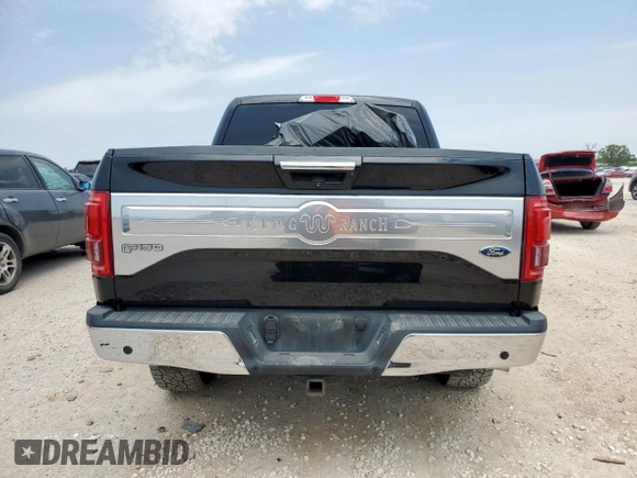 2017 Ford F-150 XL with VIN 1FTEW1EF1HFC13166, listed as a Copart auction lot 57793155 with Not provided miles and Non repairable. Bid and sale history available at DreamBid. Image 6.