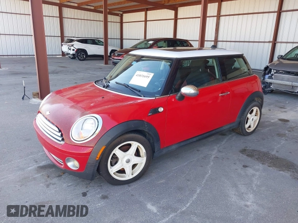 2008 MINI Hardtop with VIN WMWMF33588TT64697, listed as a IAAI auction lot 41831695 with 143,462 mi miles and . Bid and sale history available at DreamBid. Image 2.
