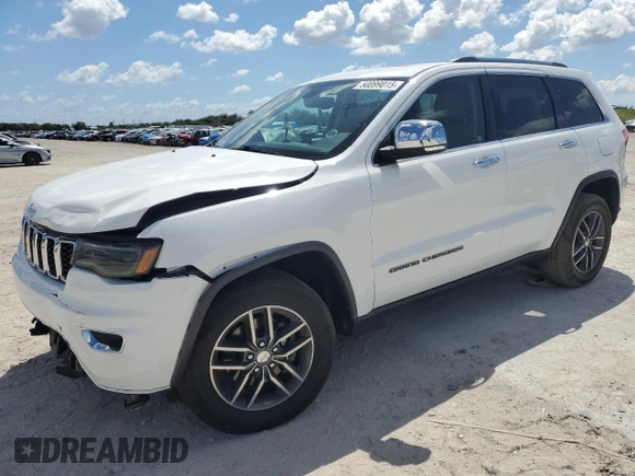 2017 Jeep Grand Cherokee Limited with VIN 1C4RJEBG9HC960097, listed as a Copart auction lot 53997655 with 64,927 mi miles and Clean Title. Bid and sale history available at carsss.com. Image 1.