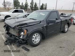 2023 Ford F-150 XL with VIN 1FTMF1C58PKF33676, listed as a Copart auction lot 52542755 with 13,590 mi miles and Salvage title. Bid and sale history available at DreamBid. Image 1.