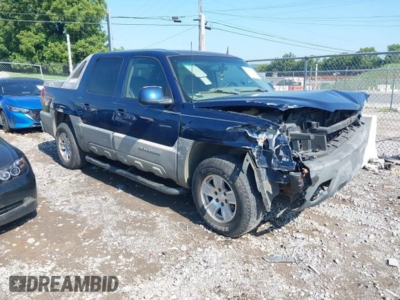 2002 Chevrolet Avalanche with VIN 3GNEK13T32G147690, listed as a IAAI auction lot 42811424 with Not provided miles and . Bid and sale history available at DreamBid. Image 1.