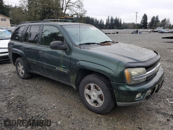 2003 Chevrolet TrailBlazer LTZ with VIN 1GNDT13S332336835, listed as a Copart auction lot 87223954 with 154,435 mi miles and Salvage Title. Bid and sale history available at DreamBid. Image 4.