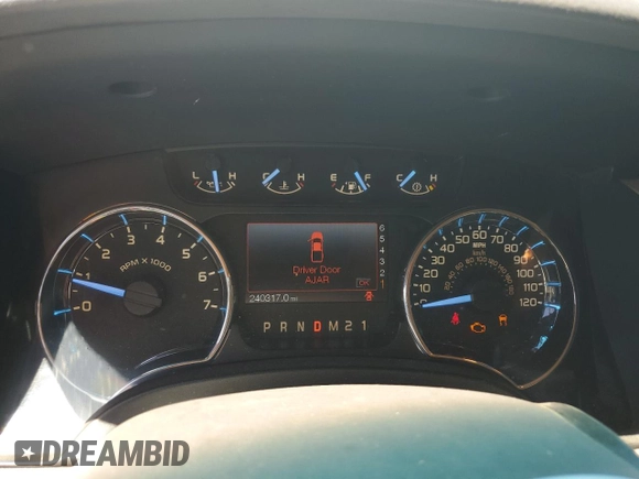 2011 Ford F-150 XLT with VIN 1FTFW1ET1BFB45761, listed as a Copart auction lot 64660595 with 240,317 mi miles and Salvage title. Bid and sale history available at DreamBid. Image 9.