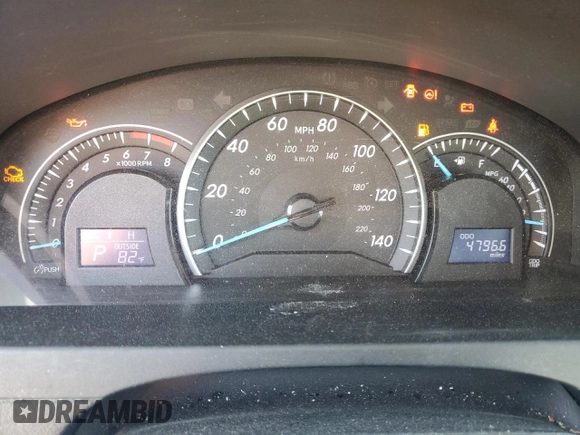 2013 Toyota Camry L with VIN 4T4BF1FK1DR314438, listed as a Copart auction lot 53819025 with 47,966 mi miles and Salvage Title. Bid and sale history available at carsss.com. Image 9.