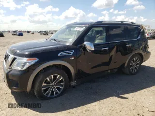 2019 Nissan Armada SL with VIN JN8AY2ND6KX011099, listed as a Copart auction lot 48437463 with 72,584 mi miles. Bid and sale history available at carsss.com. Image 1.