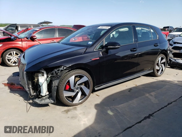 2022 Volkswagen Golf GTI S with VIN WVWG87CD0NW161807, listed as a Copart auction lot 49501333 with 10,429 mi miles. Bid and sale history available at carsss.com. Image 1.