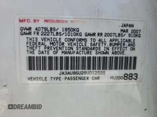 2008 Mitsubishi Lancer GTS with VIN JA3AU86U28U012588, listed as a Copart auction lot 71644484 with 158,345 mi miles and Salvage Title. Bid and sale history available at carsss.com. Image 15.
