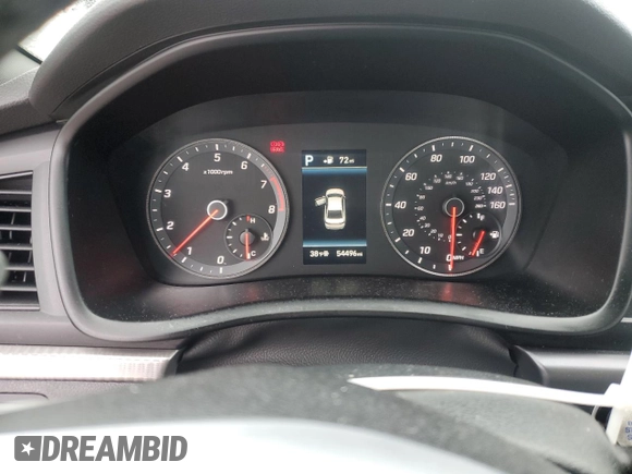 2019 Hyundai Sonata SEL with VIN 5NPE34AF9KH814791, listed as a Copart auction lot 44158555 with 54,496 mi miles and Salvage Title. Bid and sale history available at DreamBid. Image 9.