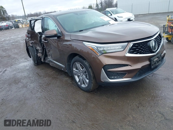 2019 Acura RDX w/Advance Pkg with VIN 5J8TC2H75KL017199, listed as a IAAI auction lot 41565130 with 67,880 mi miles. Bid and sale history available at carsss.com. Image 1.