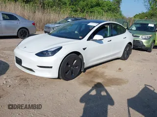 2023 Tesla Model 3 with VIN 5YJ3E1EA3PF617460, listed as a IAAI auction lot 42154401 with 9,578 mi miles and . Bid and sale history available at DreamBid. Image 19.