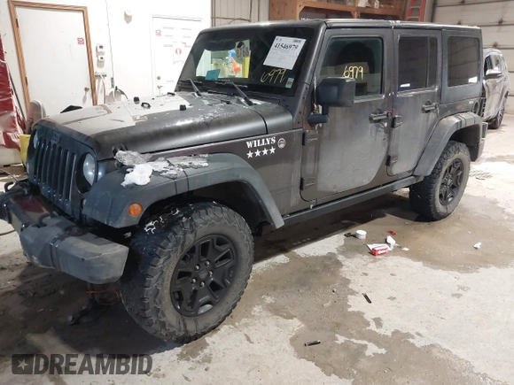 2016 Jeep Wrangler Unlimited Sport with VIN 1C4BJWDG2GL210060, listed as a IAAI auction lot 41546979 with 13,542 mi miles and . Bid and sale history available at DreamBid. Image 17.