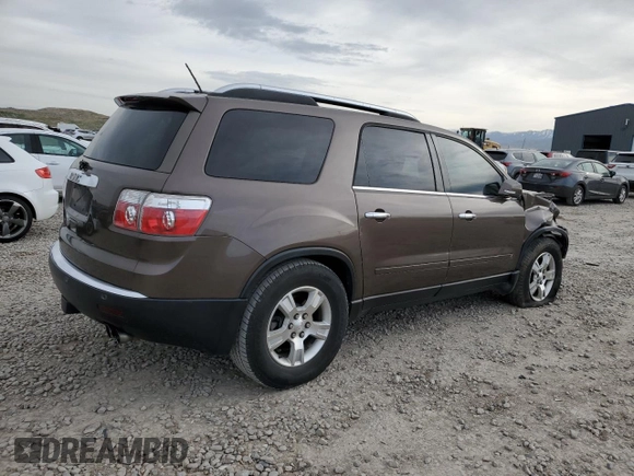 2009 GMC Acadia SLT2 z VIN 1GKER33D69J148077, wystawiony jako Copart lot #54074735 z przebiegiem Nie podano mil oraz Szkoda całkowita • Salvage title. Historia ofert i sprzedaży dostępna na DreamBid. Obrazek 3.