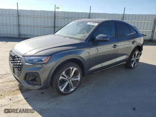 2024 Audi Q5 Sportback S line Premium Plus with VIN WA15AAFY9R2051174, listed as a Copart auction lot 74029684 with 8,580 mi miles and Salvage Title. Bid and sale history available at carsss.com. Image 1.