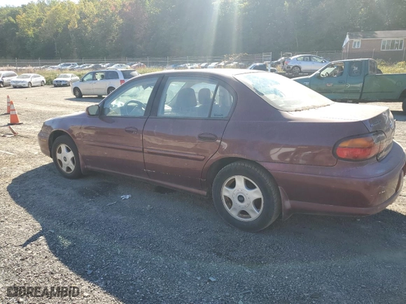 2001 Chevrolet Malibu LS with VIN 1G1NE52J816192690, listed as a Copart auction lot 76683134 with 0 mi miles and Salvage Title. Bid and sale history available at carsss.com. Image 2.