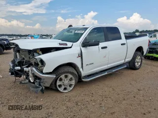 2024 Ram 2500 Big Horn с VIN 3C6UR5DL2RG105664, выставлен на аукционе Copart как лот 66525455 с пробегом 53 811 миль миль и Списание • Salvage title. История ставок и продаж доступна на DreamBid. Изображение 1.
