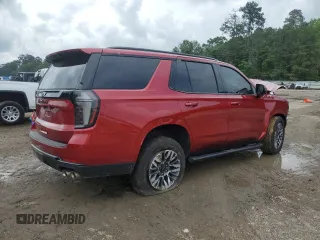 2025 Chevrolet Tahoe Z71 with VIN 1GNS6PRD0SR161623, listed as a Copart auction lot 53743625 with Not provided miles and Salvage title. Bid and sale history available at DreamBid. Image 3.