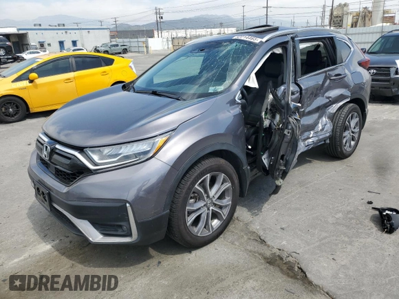 2022 Honda CR-V Touring z VIN 7FARW2H96NE052072, wystawiony jako Copart lot #52214465 z przebiegiem 63 832 mil mil oraz Szkoda całkowita • Salvage title. Historia ofert i sprzedaży dostępna na DreamBid. Obrazek 1.