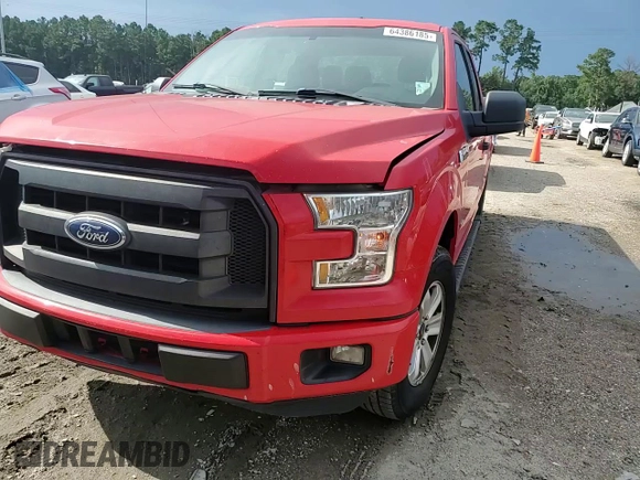 2015 Ford F-150 XL with VIN 1FTEX1CP5FKE13304, listed as a Copart auction lot 64386185 with 222,595 mi miles and Salvage title. Bid and sale history available at DreamBid. Image 13.