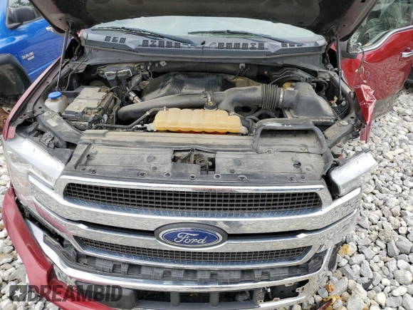 2018 Ford F-150 XL with VIN 1FTEW1EG7JFC04065, listed as a Copart auction lot 60716365 with 150,355 mi miles and Salvage title. Bid and sale history available at DreamBid. Image 11.