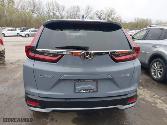 2021 Honda CR-V EX-L with VIN 2HKRW2H87MH672237, listed as a IAAI auction lot 41861474 with 33,500 mi miles. Bid and sale history available at carsss.com. Image 17.