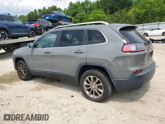 2020 Jeep Cherokee Latitude Plus with VIN 1C4PJLLB0LD653676, listed as a Copart auction lot 55921075 with 98,997 mi miles and Salvage title. Bid and sale history available at DreamBid. Image 2.