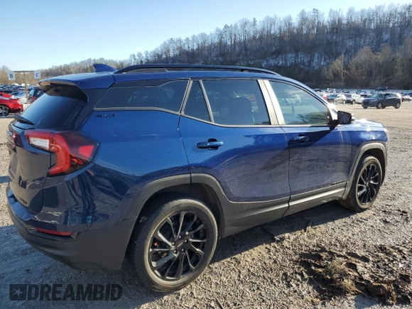 2023 GMC Terrain SLE with VIN 3GKALTEG4PL110618, listed as a Copart auction lot 45461365 with 73,107 mi miles and Salvage Title. Bid and sale history available at DreamBid. Image 3.
