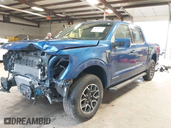 2022 Ford F-150 XL with VIN 1FTFW1ED2NFB76143, listed as a IAAI auction lot 41786244 with 20,862 mi miles. Bid and sale history available at carsss.com. Image 2.