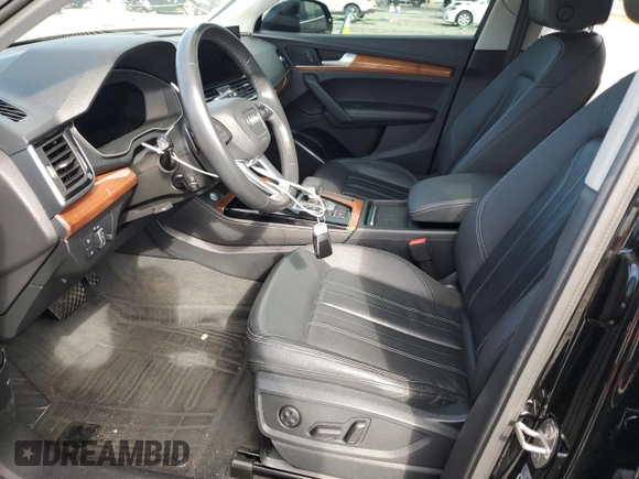 2021 Audi Q5 Premium Plus with VIN WA1BAAFY8M2011079, listed as a Copart auction lot 60714455 with 78,883 mi miles and Salvage title. Bid and sale history available at DreamBid. Image 7.