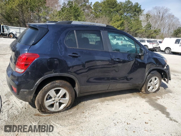 2022 Chevrolet Trax LT with VIN KL7CJPSM7NB567298, listed as a Copart auction lot 46602935 with 19,903 mi miles and Clean Title. Bid and sale history available at carsss.com. Image 3.