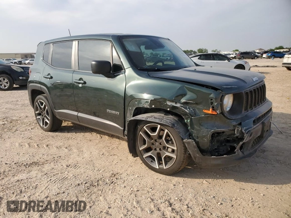 2021 Jeep Renegade Jeepster with VIN ZACNJCAB8MPM52358, listed as a Copart auction lot 51092775 with 33,041 mi miles and Salvage title. Bid and sale history available at DreamBid. Image 4.