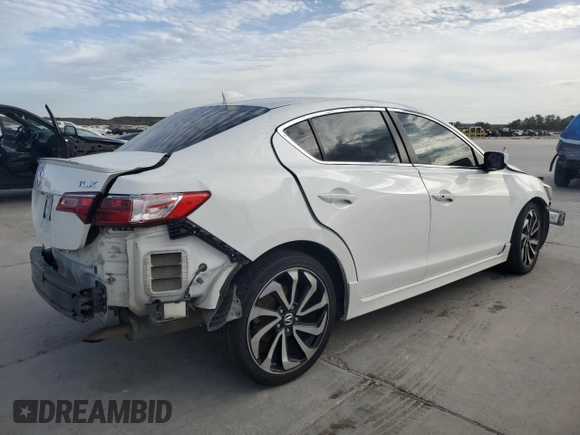 2017 Acura ILX w/Premium/A-SPEC Pkg with VIN 19UDE2F87HA000628, listed as a Copart auction lot 82683224 with 0 mi miles and Salvage Title. Bid and sale history available at carsss.com. Image 3.