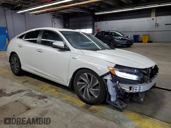 2019 Honda Insight Touring with VIN 19XZE4F90KE001780, listed as a Copart auction lot 49476745 with 90,301 mi miles and Salvage Title. Bid and sale history available at carsss.com. Image 4.