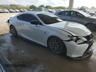 2016 Lexus RC 350 F Sport with VIN JTHHE5BC8G5012479, listed as a Copart auction lot 54840605 with 85,004 mi miles and Salvage title. Bid and sale history available at DreamBid. Image 4.