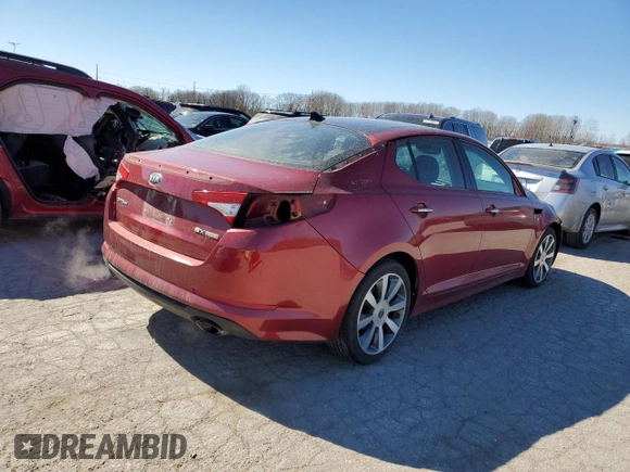 2013 Kia Optima SX with VIN 5XXGR4A66DG209262, listed as a Copart auction lot 44748484 with 112,113 mi miles and Clean Title. Bid and sale history available at carsss.com. Image 3.