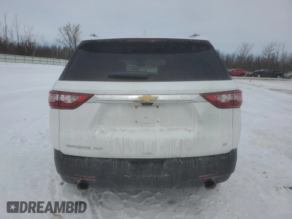 2018 Chevrolet Traverse LT Leather with VIN 1GNEVHKW7JJ203476, listed as a Copart auction lot 46107065 with 107,842 mi miles and Salvage Title. Bid and sale history available at carsss.com. Image 6.