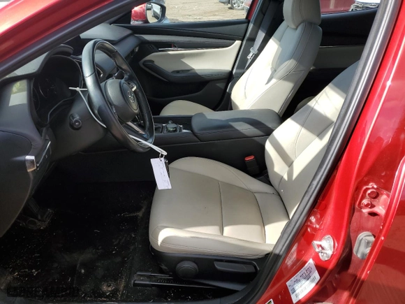 2019 Mazda Mazda3 Hatchback with VIN JM1BPAJM5K1119042, listed as a Copart auction lot 76288354 with 40,257 mi miles and Salvage Title. Bid and sale history available at carsss.com. Image 7.