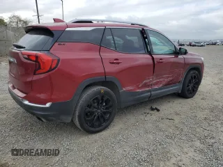 2020 GMC Terrain SLT with VIN 3GKALPEX2LL172598, listed as a Copart auction lot 53658905 with 58,697 mi miles and Salvage title. Bid and sale history available at DreamBid. Image 3.