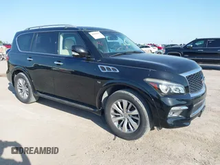 2017 Infiniti QX80 z VIN JN8AZ2NF4H9640940, wystawiony jako IAAI lot #42006857 z przebiegiem 86 045 mil mil oraz . Historia ofert i sprzedaży dostępna na DreamBid. Obrazek 1.
