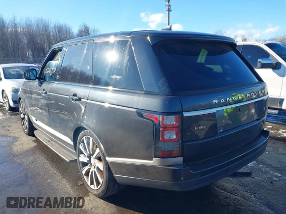 2017 Land Rover Range Rover HSE with VIN SALGS2FV1HA372100, listed as a IAAI auction lot 41525177 with 117,324 mi miles and . Bid and sale history available at DreamBid. Image 3.