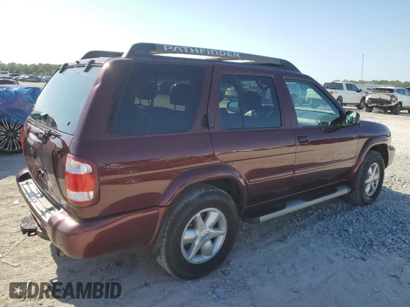 2002 Nissan Pathfinder SE z VIN JN8DR09Y02W719639, wystawiony jako Copart lot #53619955 z przebiegiem 117 174 mil mil oraz Szkoda całkowita • Salvage title. Historia ofert i sprzedaży dostępna na DreamBid. Obrazek 3.