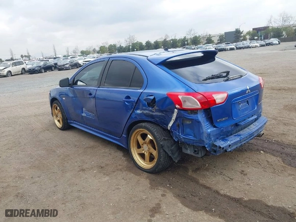 2010 Mitsubishi Lancer GTS with VIN JA32X8HW3AU011482, listed as a IAAI auction lot 41521067 with 186,620 mi miles. Bid and sale history available at carsss.com. Image 3.