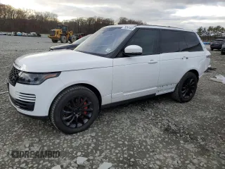 2019 Land Rover Range Rover with VIN SALGR2RV9KA555632, listed as a Copart auction lot 78297433 with 26,880 mi miles and Salvage Title. Bid and sale history available at carsss.com. Image 1.