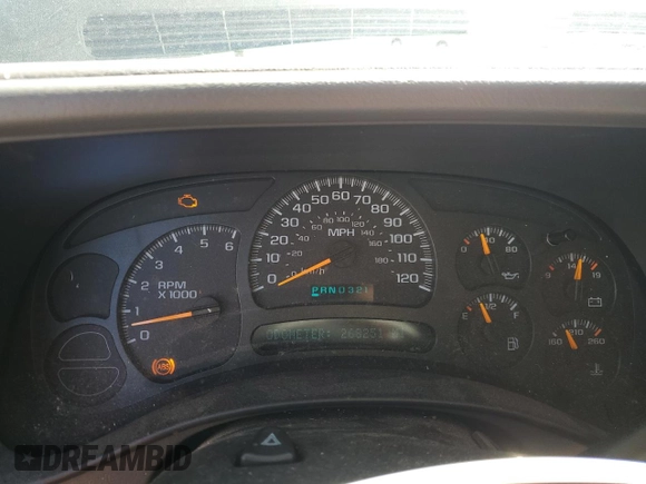 2005 Chevrolet Suburban LT with VIN 1GNFK16Z05J102150, listed as a Copart auction lot 46574355 with 268,251 mi miles and Salvage title. Bid and sale history available at DreamBid. Image 9.