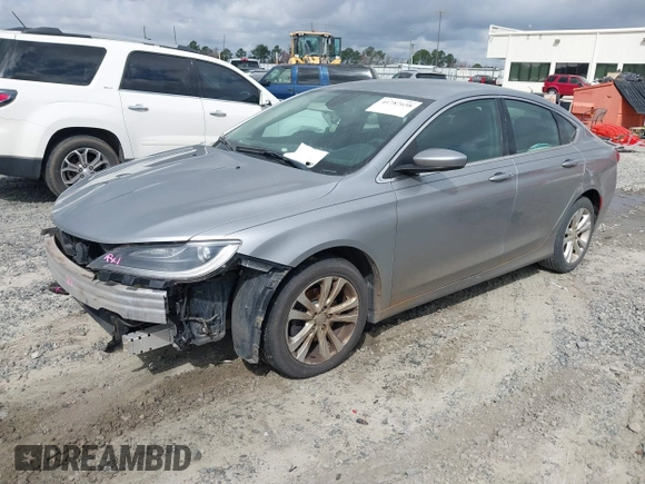 2015 Chrysler 200 Limited with VIN 1C3CCCAB9FN584565, listed as a IAAI auction lot 41787658 with 140,231 mi miles. Bid and sale history available at carsss.com. Image 2.